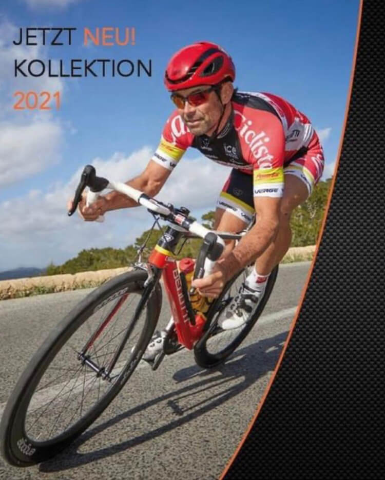 Radfahrer mit Sportbrille Radfahrer mit Sportbrille