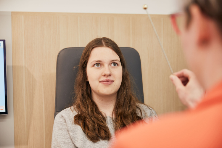 Optometrische Messung bei Kindern