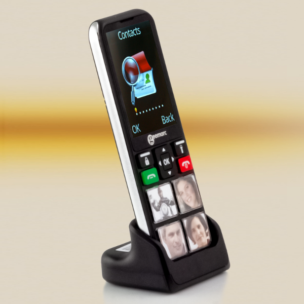 4G-Handy mit Hörverstärkung, Fototasten, SOS-Taste und großem Display 4G-Handy mit Hörverstärkung, Fototasten, SOS-Taste und großem Display